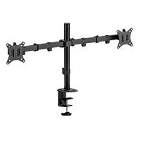 SOPORTE DE ESCRITORIO ARTICULADO PARA 2 MONITOR ENFORCE ZONE SM490 / SOPORTE VESA DE 75X75MM / 100X100MM FIJACION / METAL / NEGRO / AC-934602 SOPORTE DE ESCRITORIO ARTICULADO PARA 2 MONITOR ENFORCE ZONE SM490 / SOPORTE VESA DE 75X75MM / 100X100MM FIJACION / METAL / NEGRO / AC-934602